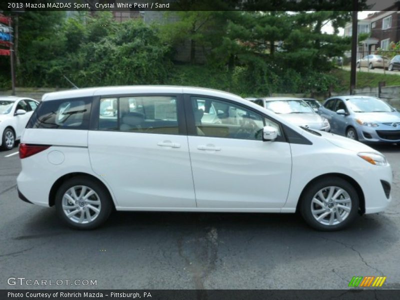 Crystal White Pearl / Sand 2013 Mazda MAZDA5 Sport