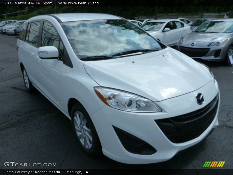 Crystal White Pearl / Sand 2013 Mazda MAZDA5 Sport