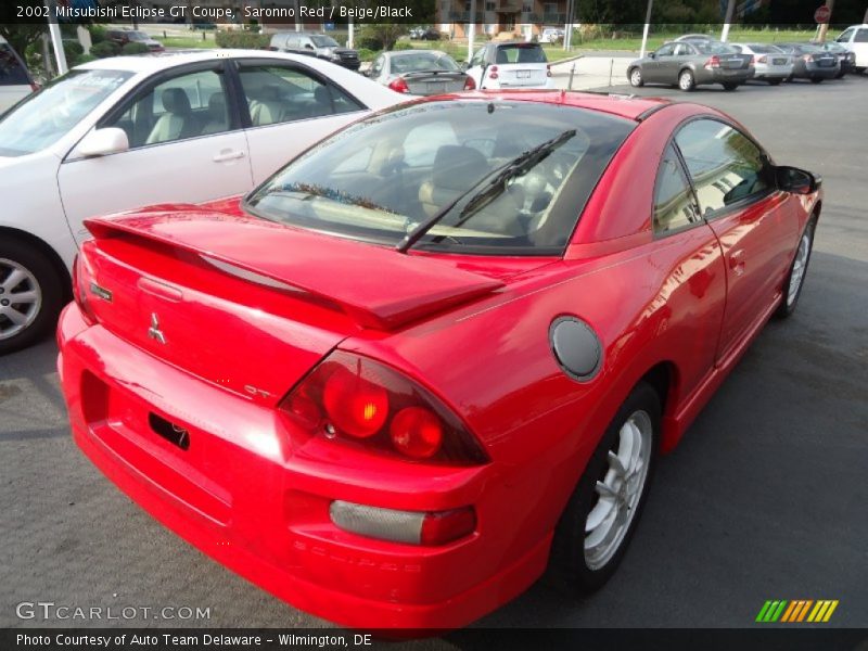 Saronno Red / Beige/Black 2002 Mitsubishi Eclipse GT Coupe