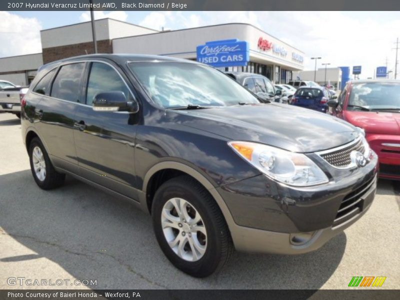 Black Diamond / Beige 2007 Hyundai Veracruz Limited AWD