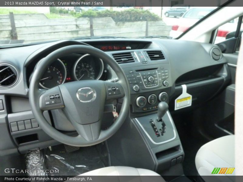 Crystal White Pearl / Sand 2013 Mazda MAZDA5 Sport