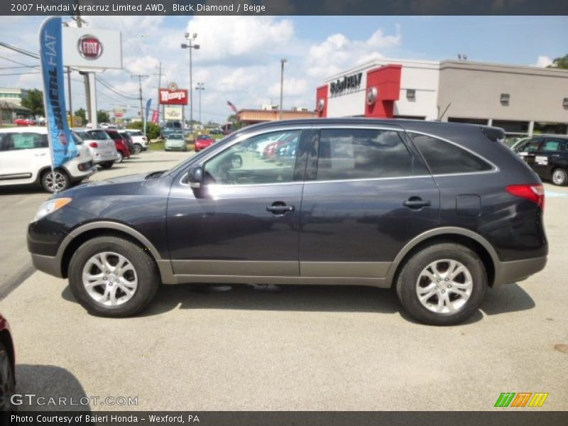 Black Diamond / Beige 2007 Hyundai Veracruz Limited AWD