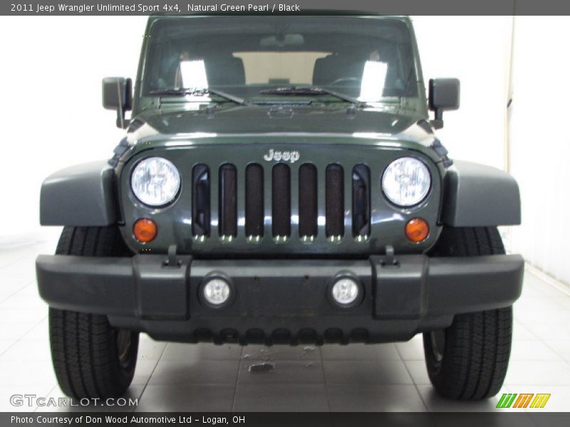 Natural Green Pearl / Black 2011 Jeep Wrangler Unlimited Sport 4x4