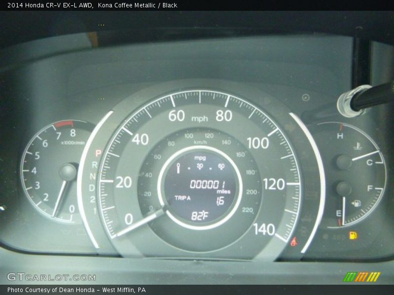 Kona Coffee Metallic / Black 2014 Honda CR-V EX-L AWD
