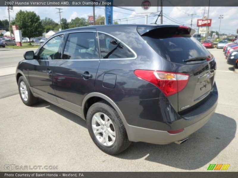 Black Diamond / Beige 2007 Hyundai Veracruz Limited AWD