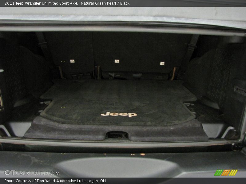 Natural Green Pearl / Black 2011 Jeep Wrangler Unlimited Sport 4x4