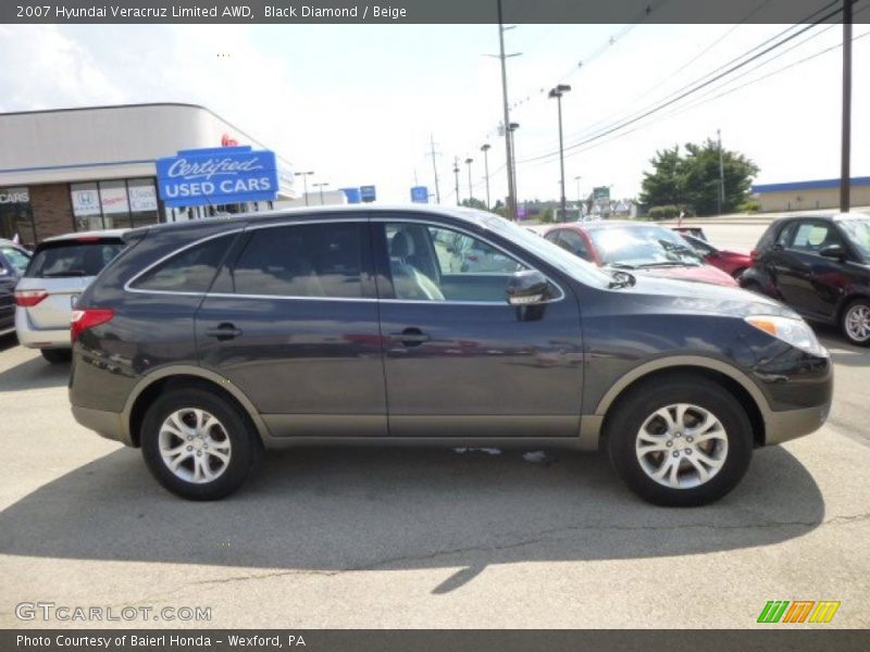 Black Diamond / Beige 2007 Hyundai Veracruz Limited AWD