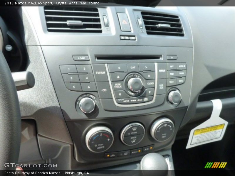 Crystal White Pearl / Sand 2013 Mazda MAZDA5 Sport