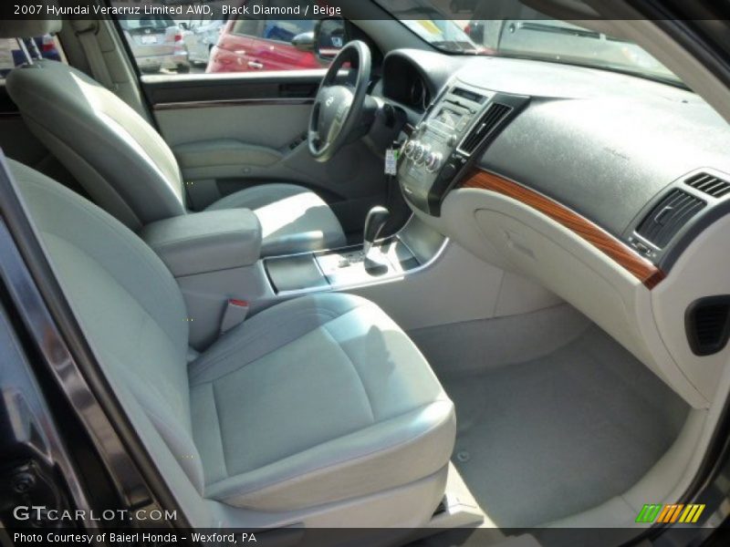 Black Diamond / Beige 2007 Hyundai Veracruz Limited AWD