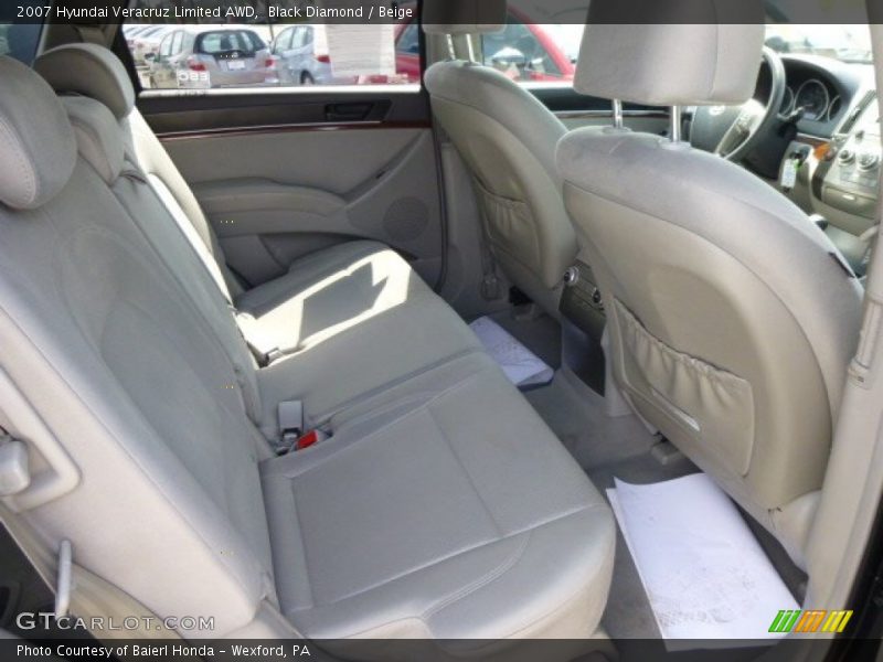 Black Diamond / Beige 2007 Hyundai Veracruz Limited AWD