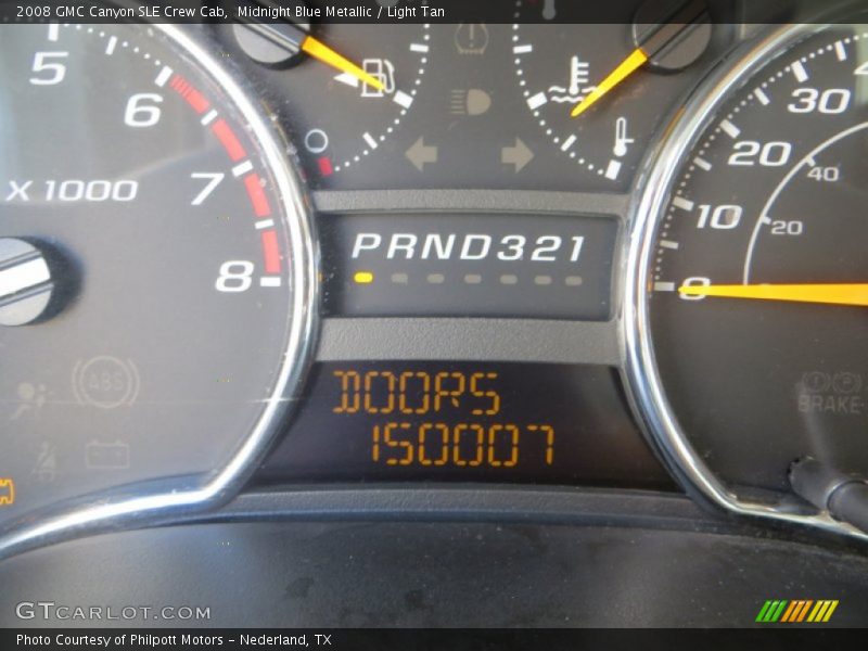 Midnight Blue Metallic / Light Tan 2008 GMC Canyon SLE Crew Cab