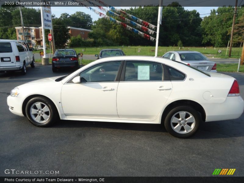 White / Ebony 2009 Chevrolet Impala LT