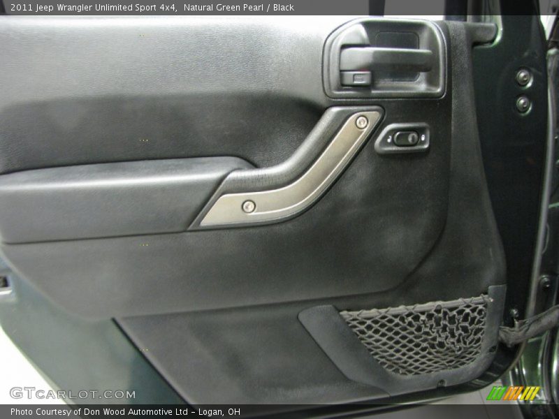 Natural Green Pearl / Black 2011 Jeep Wrangler Unlimited Sport 4x4