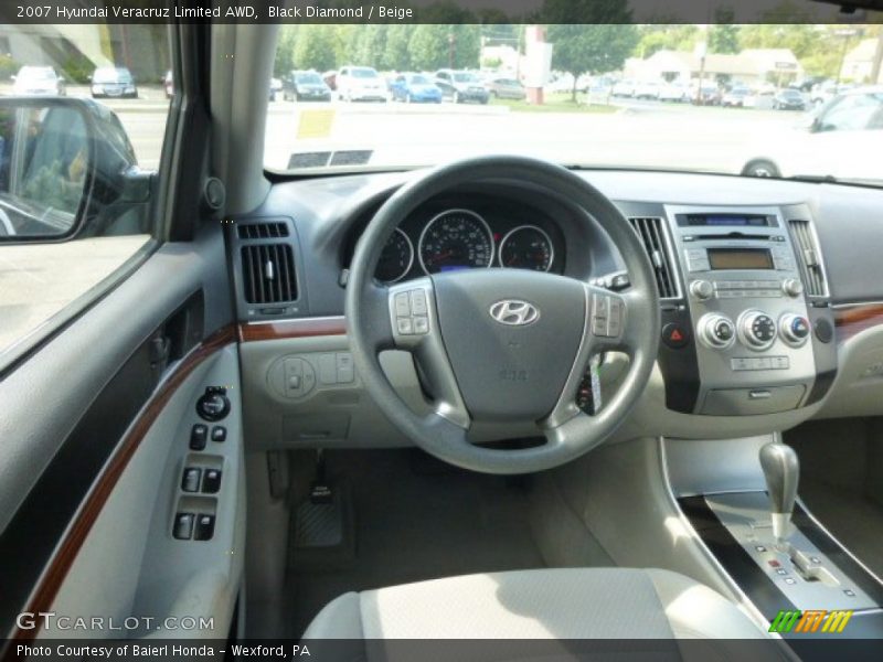 Black Diamond / Beige 2007 Hyundai Veracruz Limited AWD