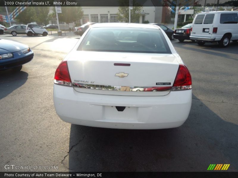 White / Ebony 2009 Chevrolet Impala LT