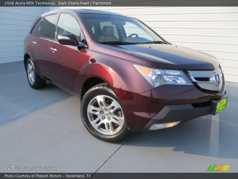 Dark Cherry Pearl / Parchment 2008 Acura MDX Technology