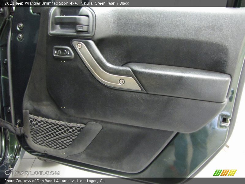 Natural Green Pearl / Black 2011 Jeep Wrangler Unlimited Sport 4x4