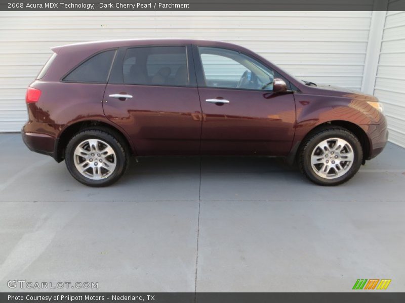 Dark Cherry Pearl / Parchment 2008 Acura MDX Technology