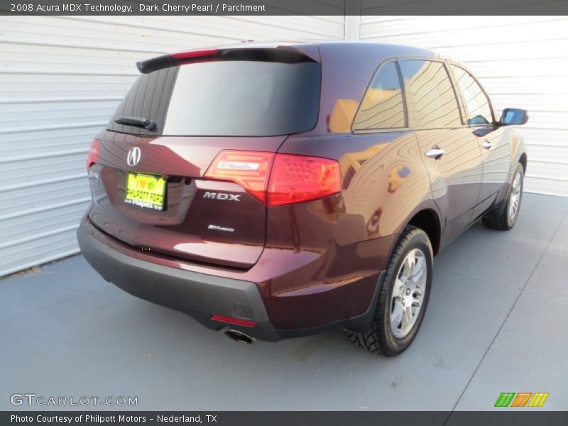 Dark Cherry Pearl / Parchment 2008 Acura MDX Technology