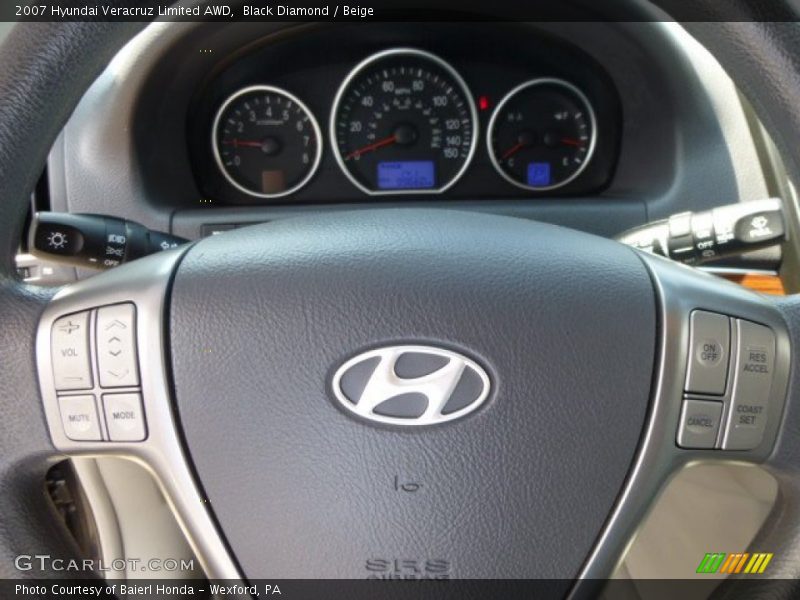 Black Diamond / Beige 2007 Hyundai Veracruz Limited AWD