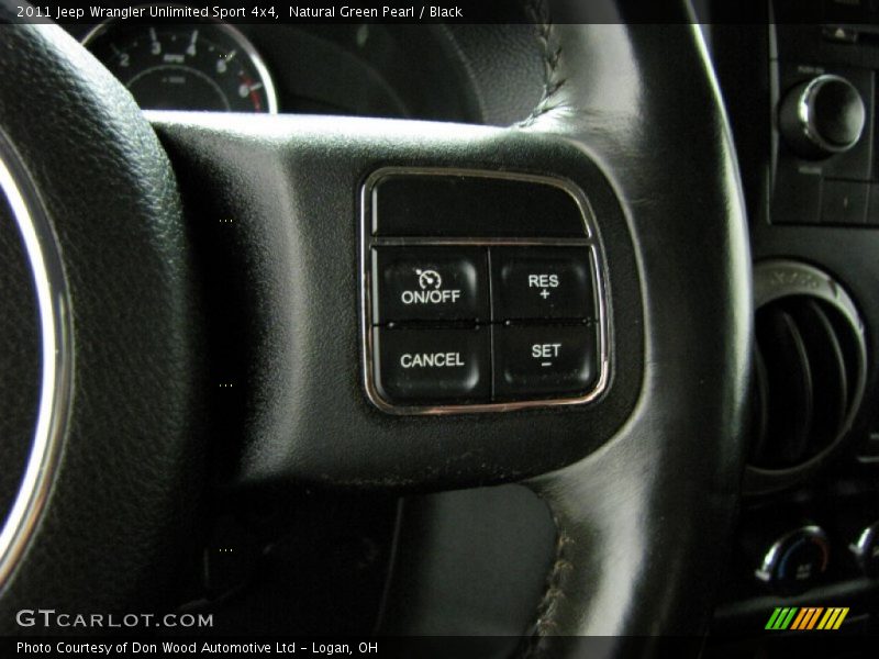 Natural Green Pearl / Black 2011 Jeep Wrangler Unlimited Sport 4x4