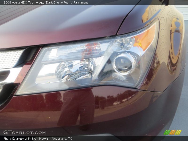 Dark Cherry Pearl / Parchment 2008 Acura MDX Technology