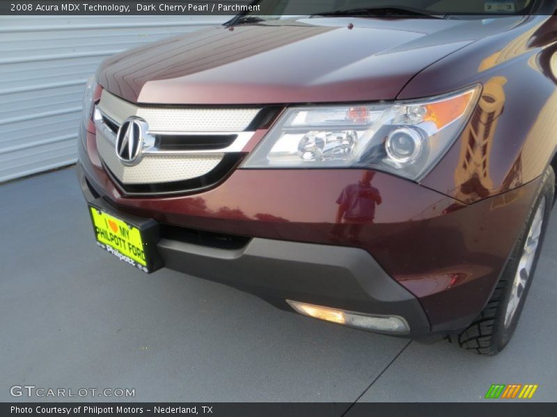 Dark Cherry Pearl / Parchment 2008 Acura MDX Technology
