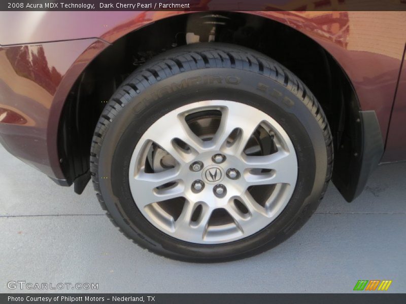 Dark Cherry Pearl / Parchment 2008 Acura MDX Technology