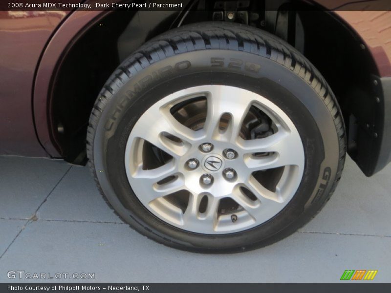 Dark Cherry Pearl / Parchment 2008 Acura MDX Technology