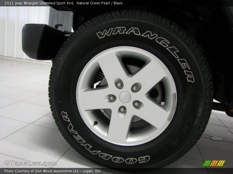 Natural Green Pearl / Black 2011 Jeep Wrangler Unlimited Sport 4x4