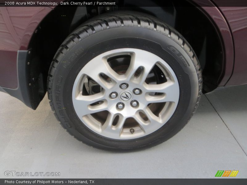 Dark Cherry Pearl / Parchment 2008 Acura MDX Technology