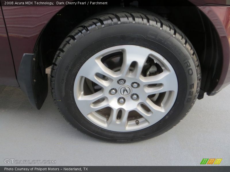 Dark Cherry Pearl / Parchment 2008 Acura MDX Technology