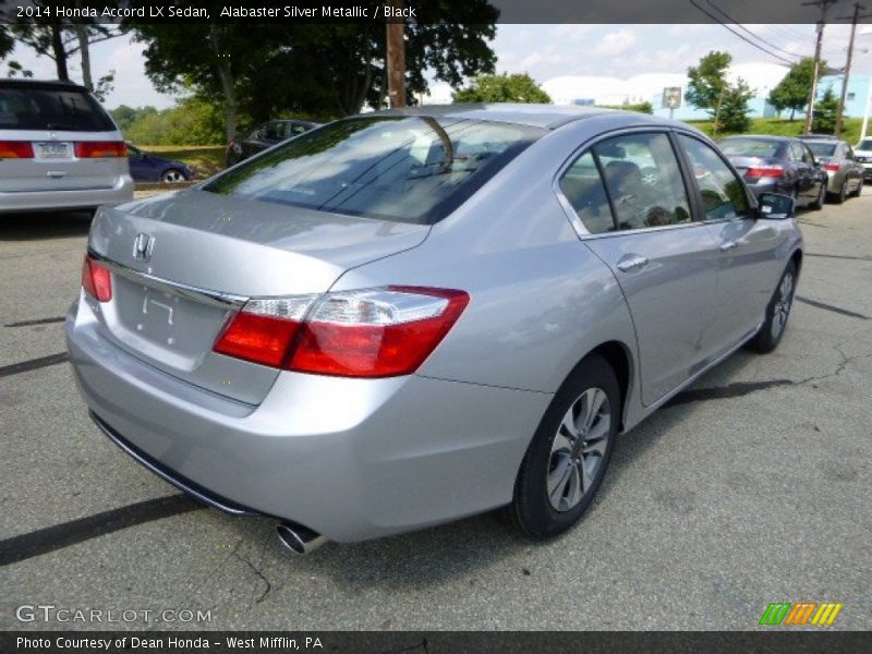 Alabaster Silver Metallic / Black 2014 Honda Accord LX Sedan