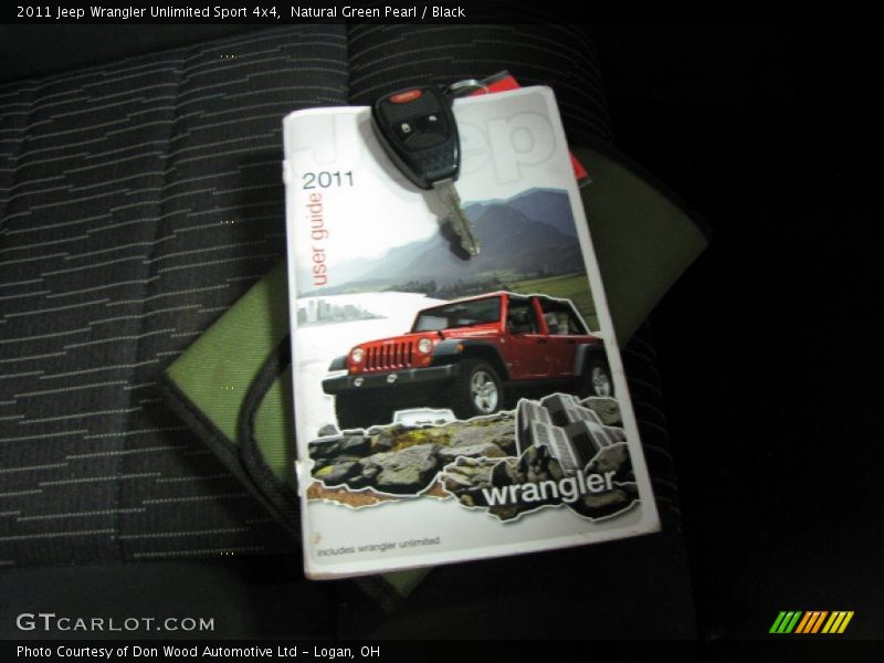 Natural Green Pearl / Black 2011 Jeep Wrangler Unlimited Sport 4x4
