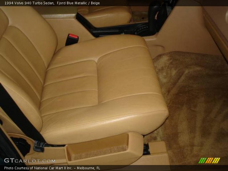 Fjord Blue Metallic / Beige 1994 Volvo 940 Turbo Sedan