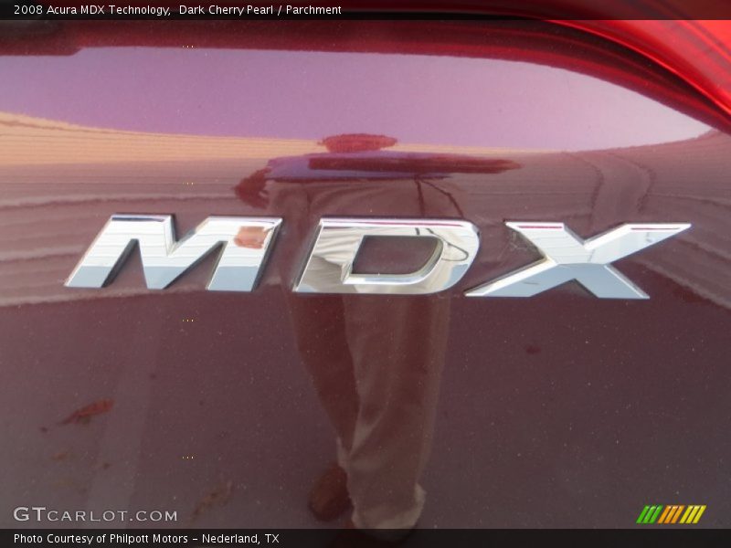 Dark Cherry Pearl / Parchment 2008 Acura MDX Technology