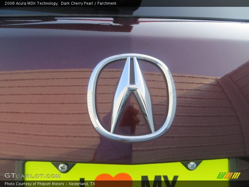Dark Cherry Pearl / Parchment 2008 Acura MDX Technology