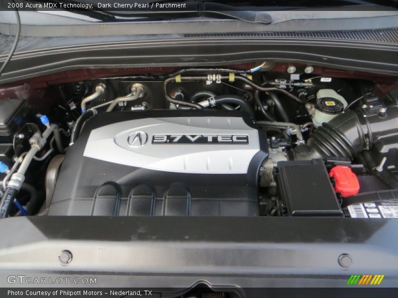 Dark Cherry Pearl / Parchment 2008 Acura MDX Technology