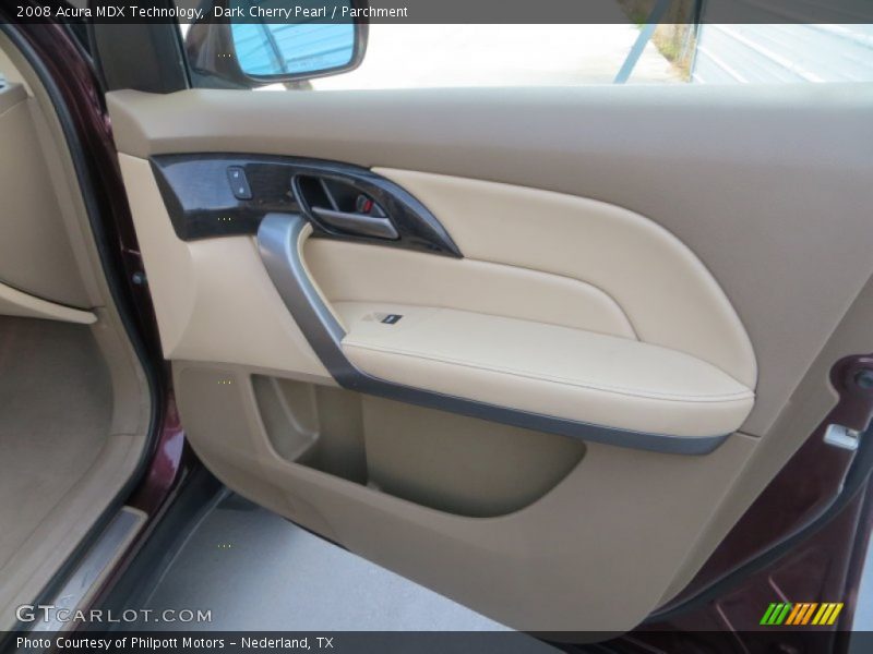 Dark Cherry Pearl / Parchment 2008 Acura MDX Technology