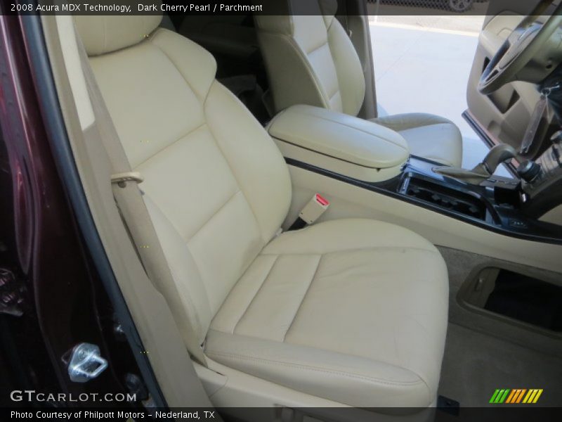 Dark Cherry Pearl / Parchment 2008 Acura MDX Technology
