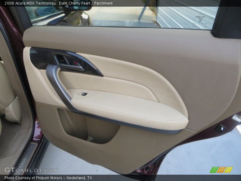 Dark Cherry Pearl / Parchment 2008 Acura MDX Technology