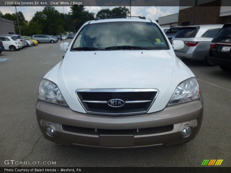 Clear White / Beige 2006 Kia Sorento EX 4x4