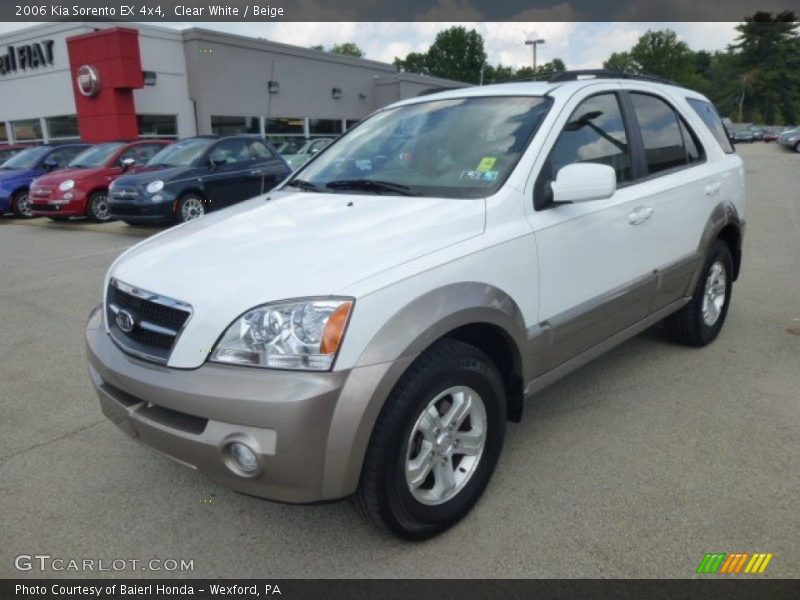Clear White / Beige 2006 Kia Sorento EX 4x4