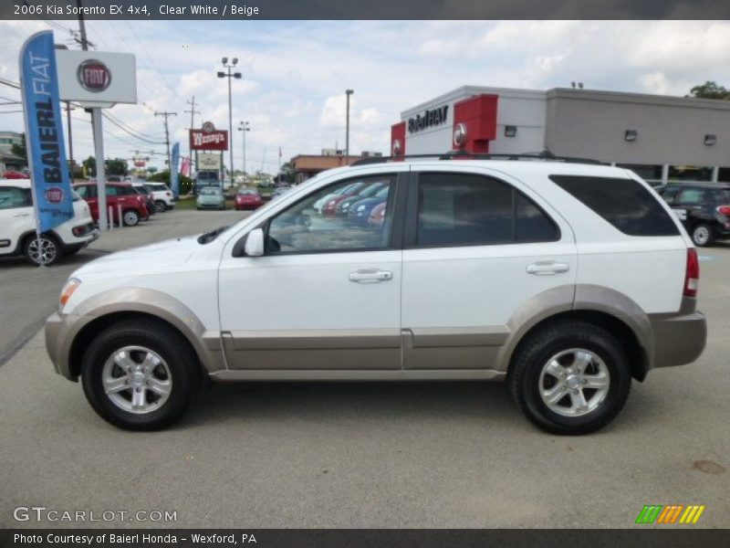 Clear White / Beige 2006 Kia Sorento EX 4x4