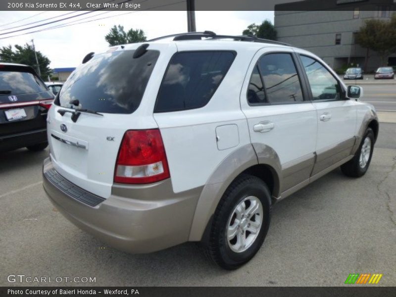 Clear White / Beige 2006 Kia Sorento EX 4x4