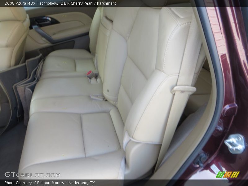 Dark Cherry Pearl / Parchment 2008 Acura MDX Technology