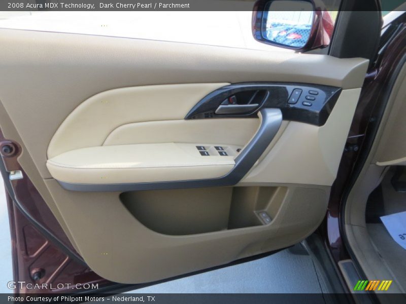 Dark Cherry Pearl / Parchment 2008 Acura MDX Technology