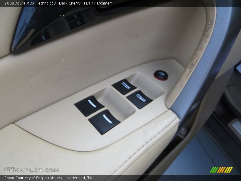 Dark Cherry Pearl / Parchment 2008 Acura MDX Technology