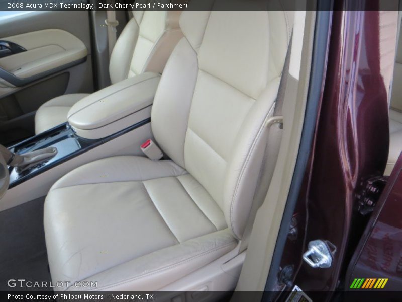 Dark Cherry Pearl / Parchment 2008 Acura MDX Technology