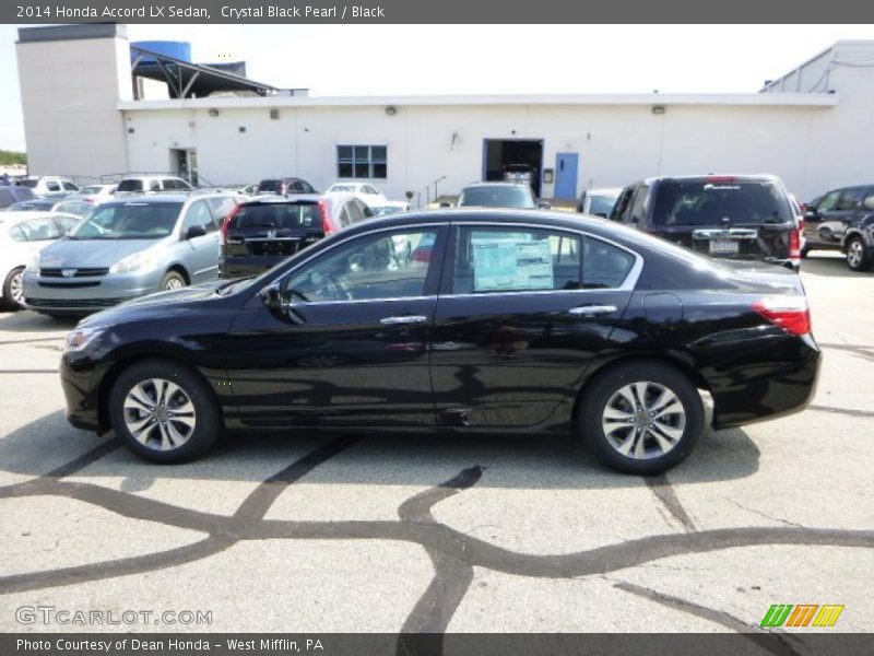 Crystal Black Pearl / Black 2014 Honda Accord LX Sedan